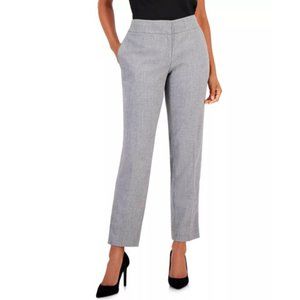 K Kasper Women's Size 4 Gray Straight Leg Dress Pants